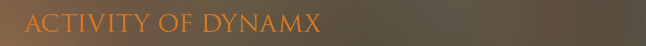 ACTIVITY OF DYNAMX（DYNAMX社の活動）